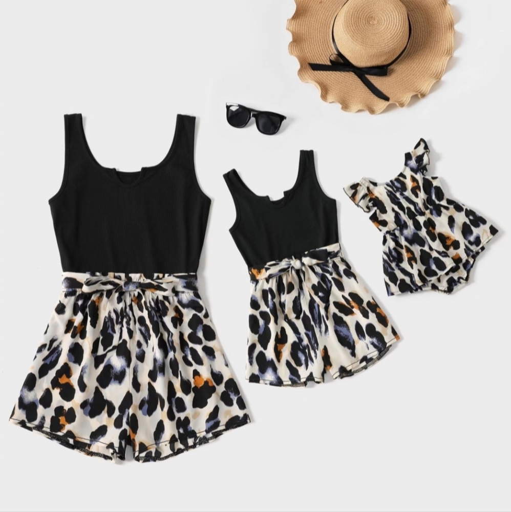 🌸Mommy and Me Leopard Romper🌸